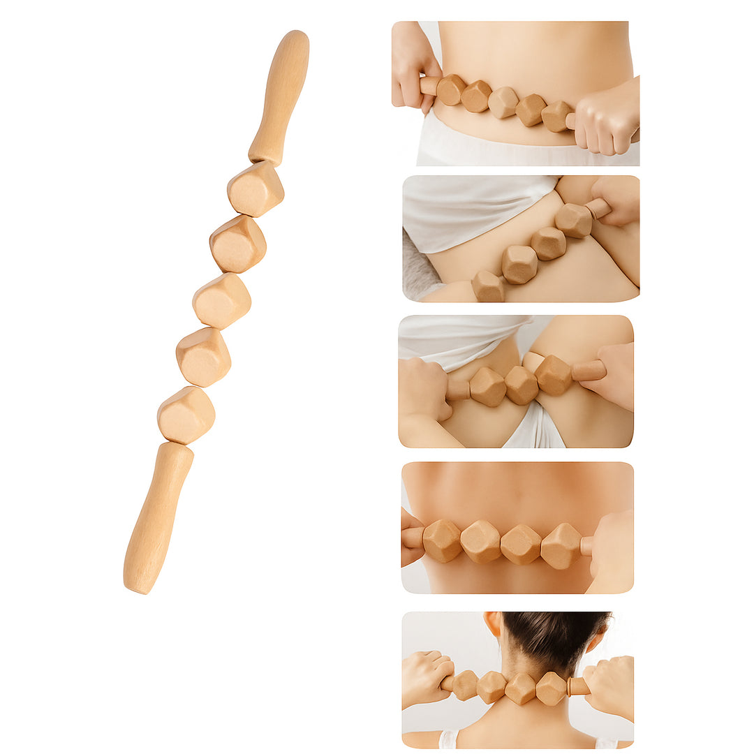 Premium Wooden Therapy Massage Tools – Complete Set for Body Shaping, Anti-Cellulite, Lymphatic Drainage, and Waist Sculpting, Ergonomic Design for Professional and Home Use