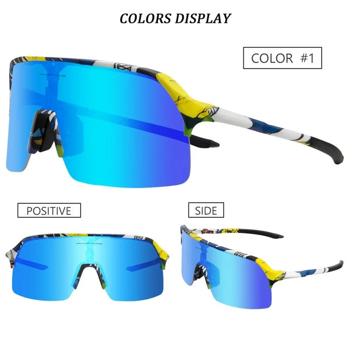 Premium Polarized Cycling Sunglasses – UV Protection, HD Lens, 1 or 4 Lens Options for Road, Mountain Bike & Outdoor Sports Eyewear for Men & Women