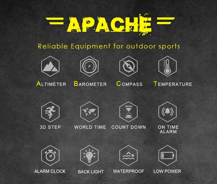 Premium Dive Smart Watch for Men – 50M Waterproof, Altimeter, Barometer, Compass, Diving Log, Free Diving Mode, Step Counter, Stopwatch, Air Pressure, CR2450 Battery