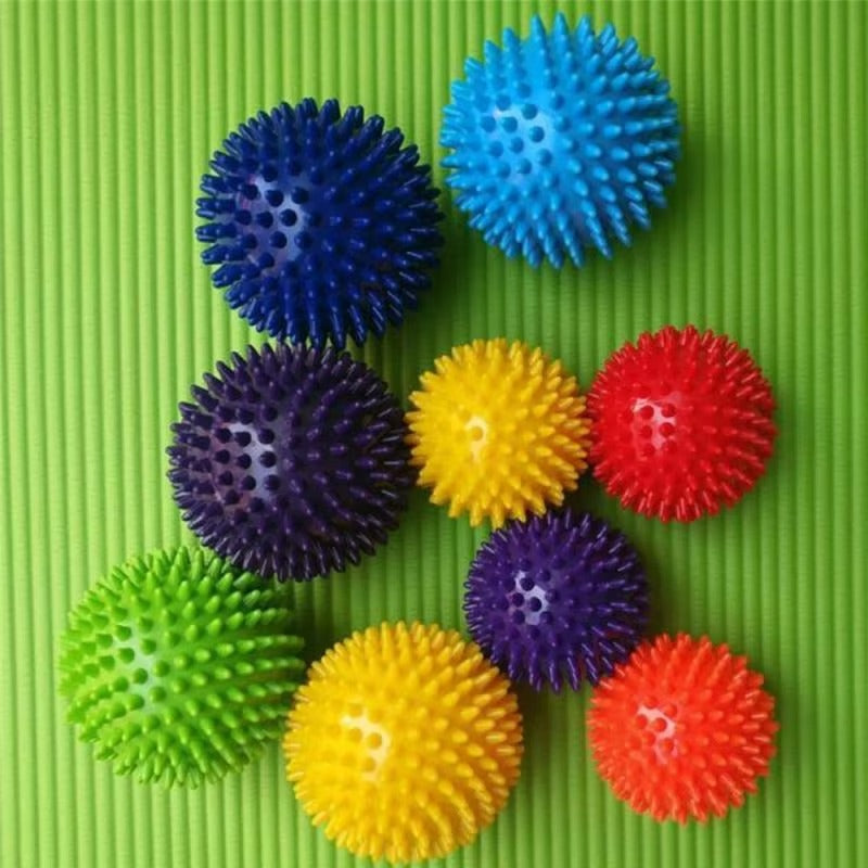 Premium Spiky Massage Ball for Myofascial Release, Deep Tissue Therapy, Stress Relief, and Muscle Soreness Relief - PVC Lacrosse Ball for Feet, Hands, Back, and Whole Body Massage