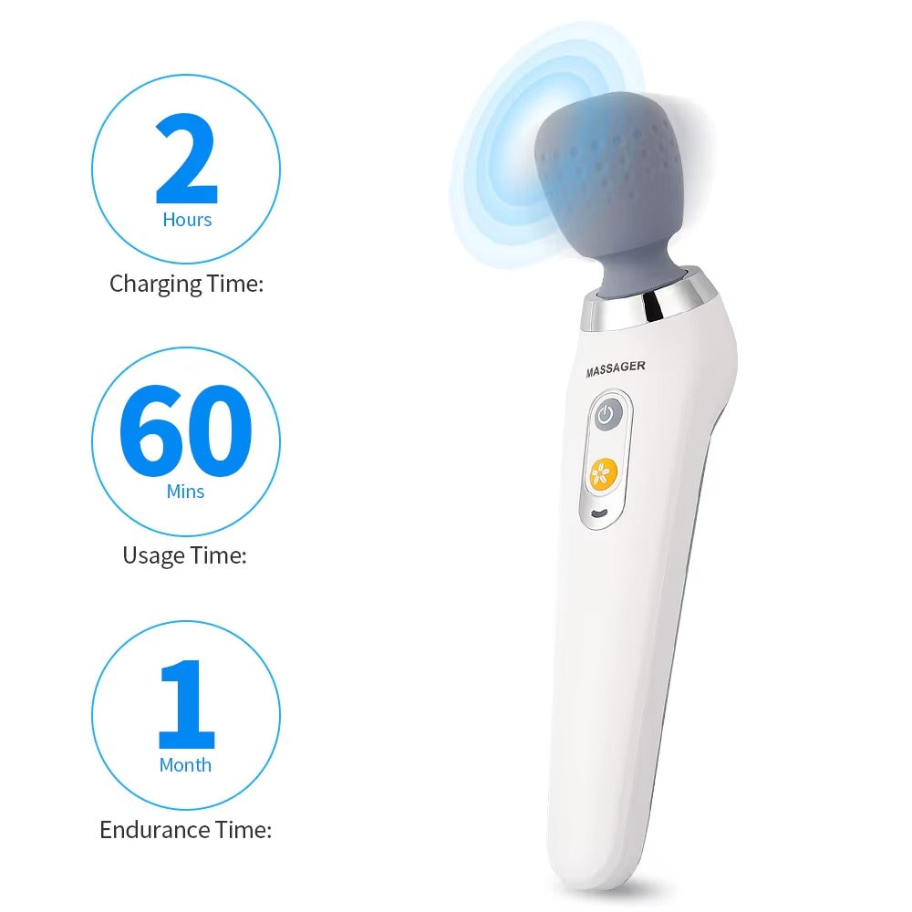 Premium USB Handheld Electric Massager – High Frequency Vibration Wand for Neck, Back, and Muscle Pain Relief, Deep Tissue Massage Machine with 5 Modes, Cordless Design, and Therapeutic Relief