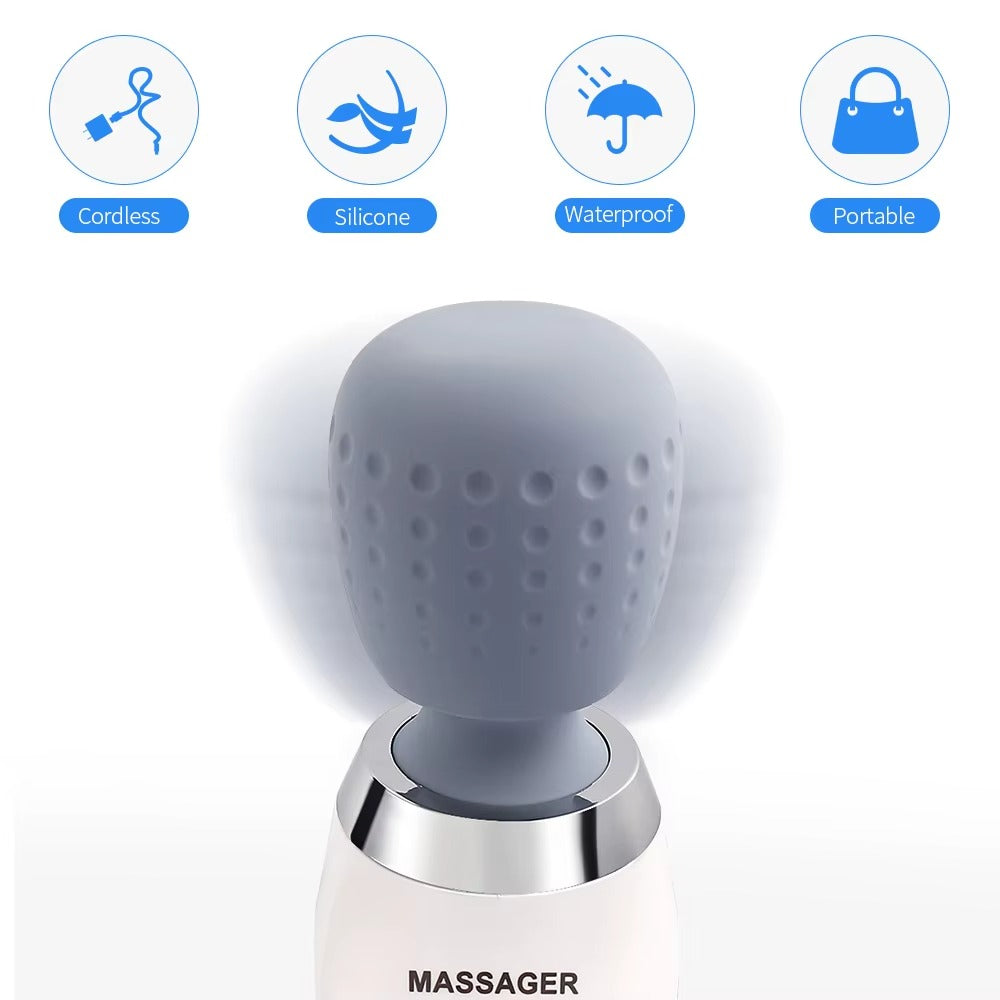 Premium USB Handheld Electric Massager – High Frequency Vibration Wand for Neck, Back, and Muscle Pain Relief, Deep Tissue Massage Machine with 5 Modes, Cordless Design, and Therapeutic Relief