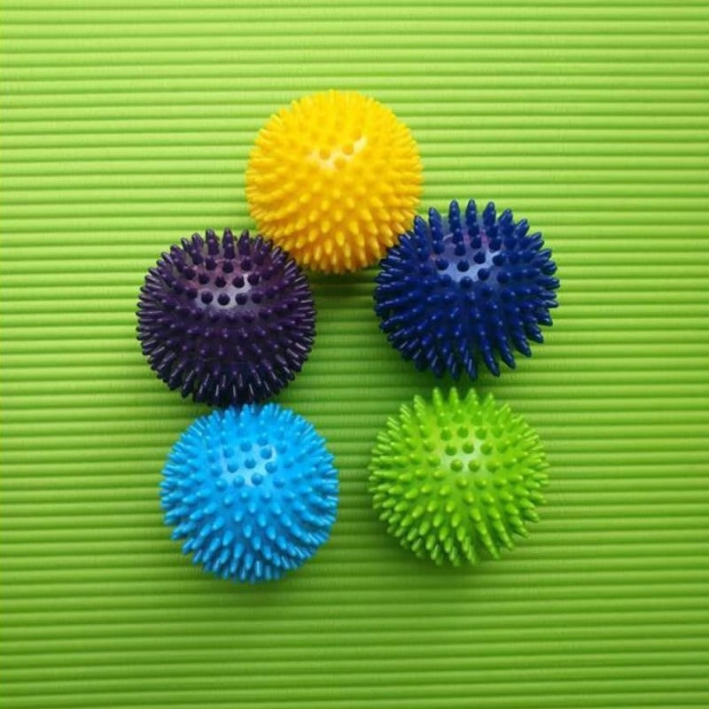 Premium Spiky Massage Ball for Myofascial Release, Deep Tissue Therapy, Stress Relief, and Muscle Soreness Relief - PVC Lacrosse Ball for Feet, Hands, Back, and Whole Body Massage