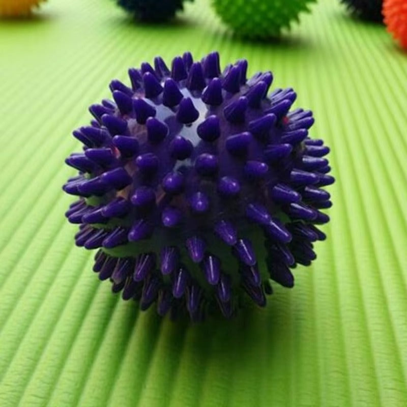Premium Spiky Massage Ball for Myofascial Release, Deep Tissue Therapy, Stress Relief, and Muscle Soreness Relief - PVC Lacrosse Ball for Feet, Hands, Back, and Whole Body Massage