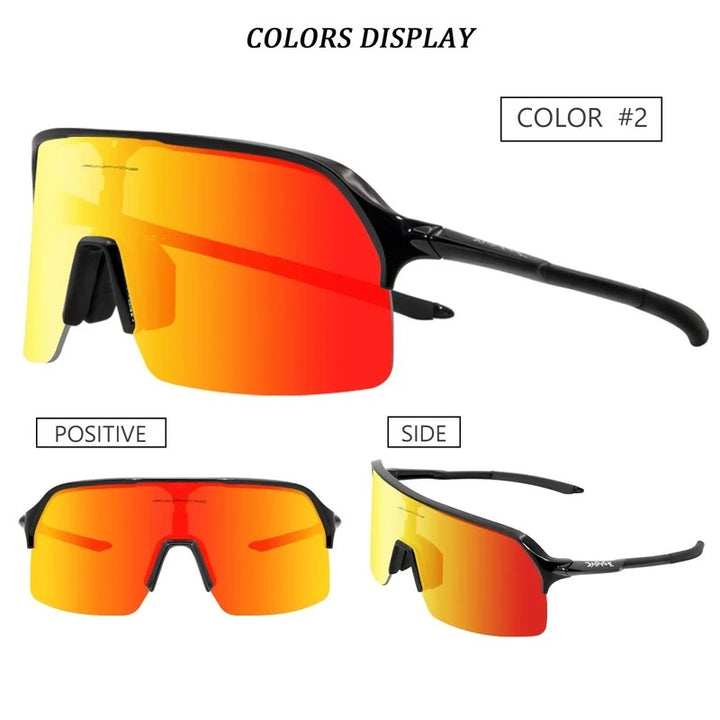 Premium Polarized Cycling Sunglasses – UV Protection, HD Lens, 1 or 4 Lens Options for Road, Mountain Bike & Outdoor Sports Eyewear for Men & Women