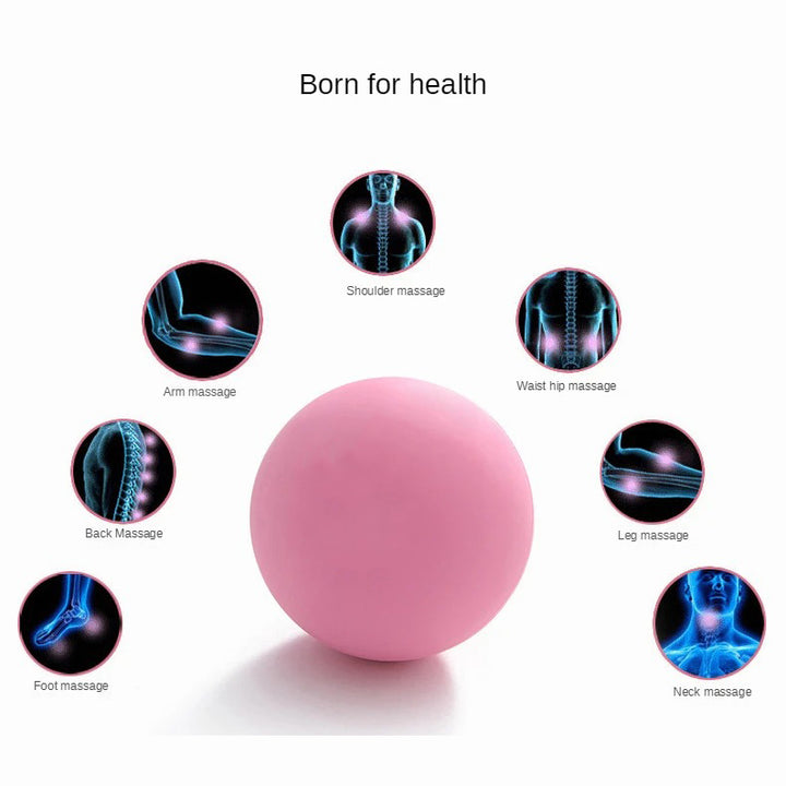 Premium Rubber Massage Ball for Muscle Relaxation, Pain Relief, and Trigger Point Therapy – Lacrosse Fascia Ball for Yoga, Fitness, Physiotherapy & Stress Relief