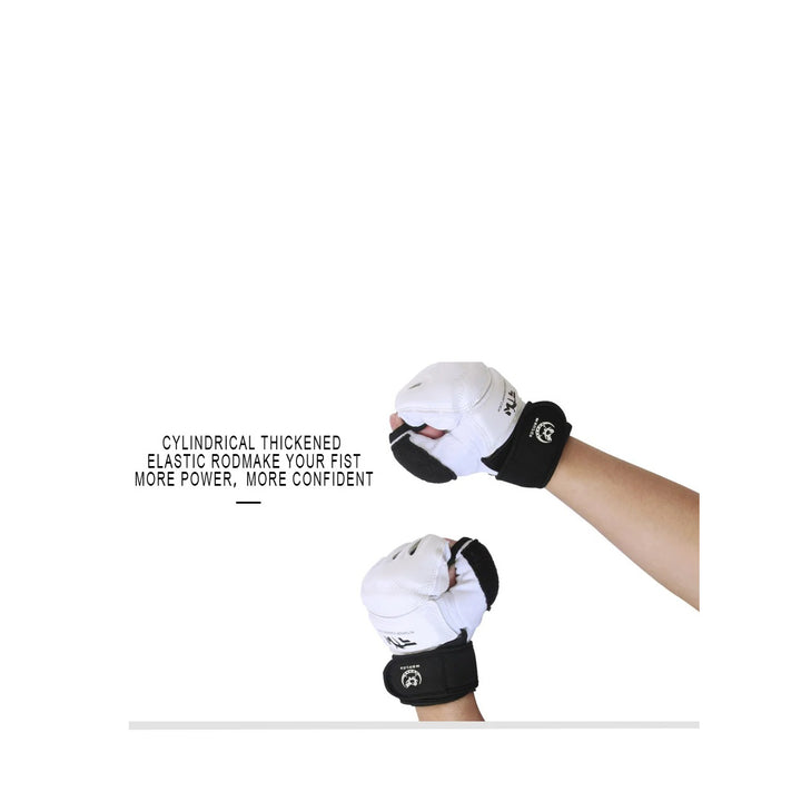 Premium Kickboxing Gloves – High Quality MMA Gloves for Muay Thai & Boxing Training – PU Leather Half Mitts for Fighters – Durable, Lightweight Black Boxing Equipment