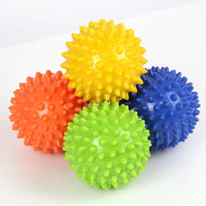 Premium Spiky Massage Ball for Myofascial Release, Deep Tissue Therapy, Stress Relief, and Muscle Soreness Relief - PVC Lacrosse Ball for Feet, Hands, Back, and Whole Body Massage