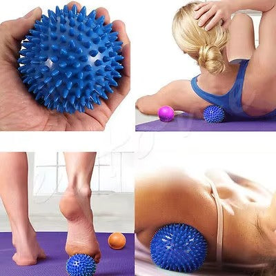Premium Spiky Massage Ball for Myofascial Release, Deep Tissue Therapy, Stress Relief, and Muscle Soreness Relief - PVC Lacrosse Ball for Feet, Hands, Back, and Whole Body Massage