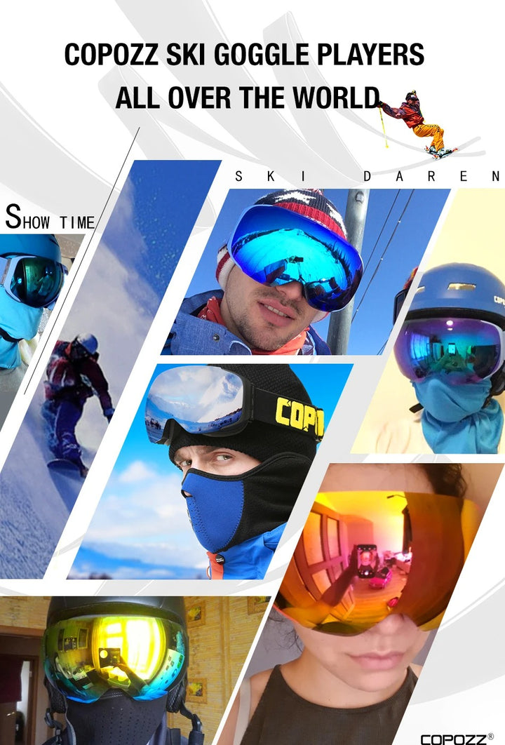Premium Magnetic Ski Goggles – Quick-Change Lens, UV400 Protection, Anti-Fog, Explosion-Proof, Snowboard Ski Glasses for Men & Women, Includes Case and Yellow Lens
