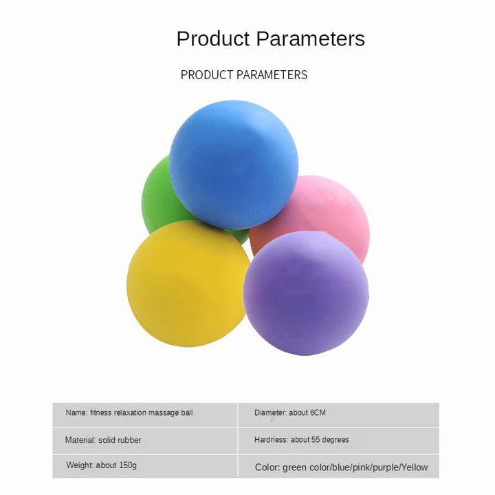 Premium Rubber Massage Ball for Muscle Relaxation, Pain Relief, and Trigger Point Therapy – Lacrosse Fascia Ball for Yoga, Fitness, Physiotherapy & Stress Relief