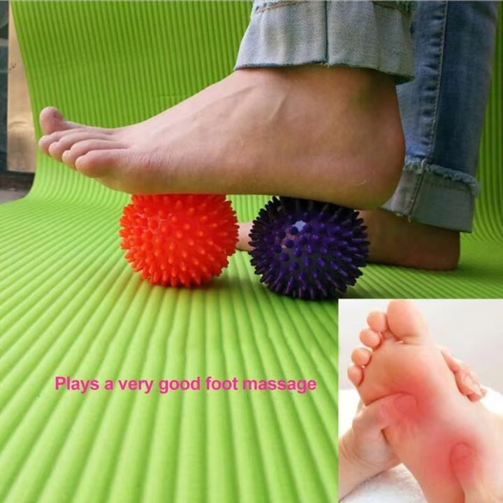 Premium Spiky Massage Ball for Myofascial Release, Deep Tissue Therapy, Stress Relief, and Muscle Soreness Relief - PVC Lacrosse Ball for Feet, Hands, Back, and Whole Body Massage