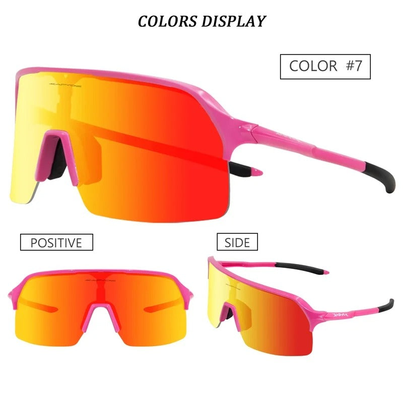 Premium Polarized Cycling Sunglasses – UV Protection, HD Lens, 1 or 4 Lens Options for Road, Mountain Bike & Outdoor Sports Eyewear for Men & Women