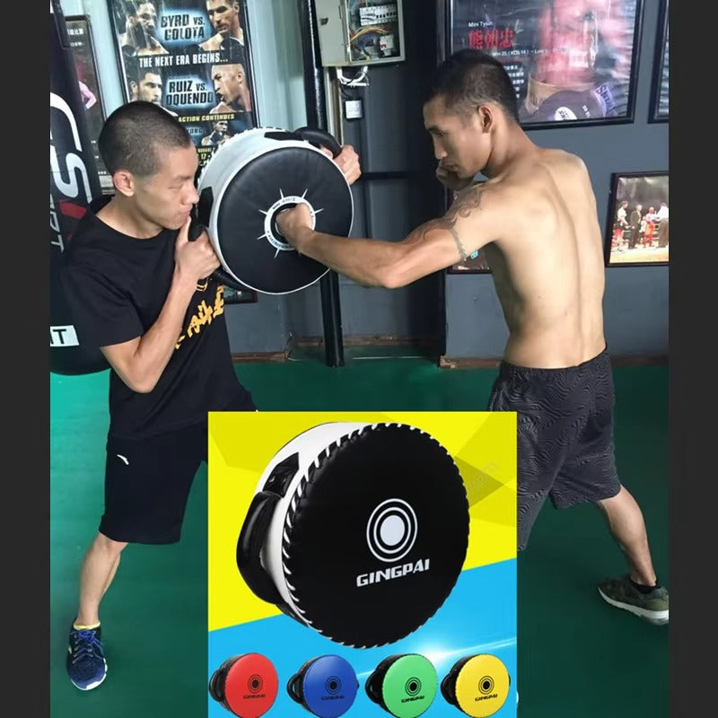 Premium High-Quality Boxing Target Shield – Large Round PU Focus Pad for Karate, Taekwondo, Kickboxing & Martial Arts Training – Hand & Foot Training Mat