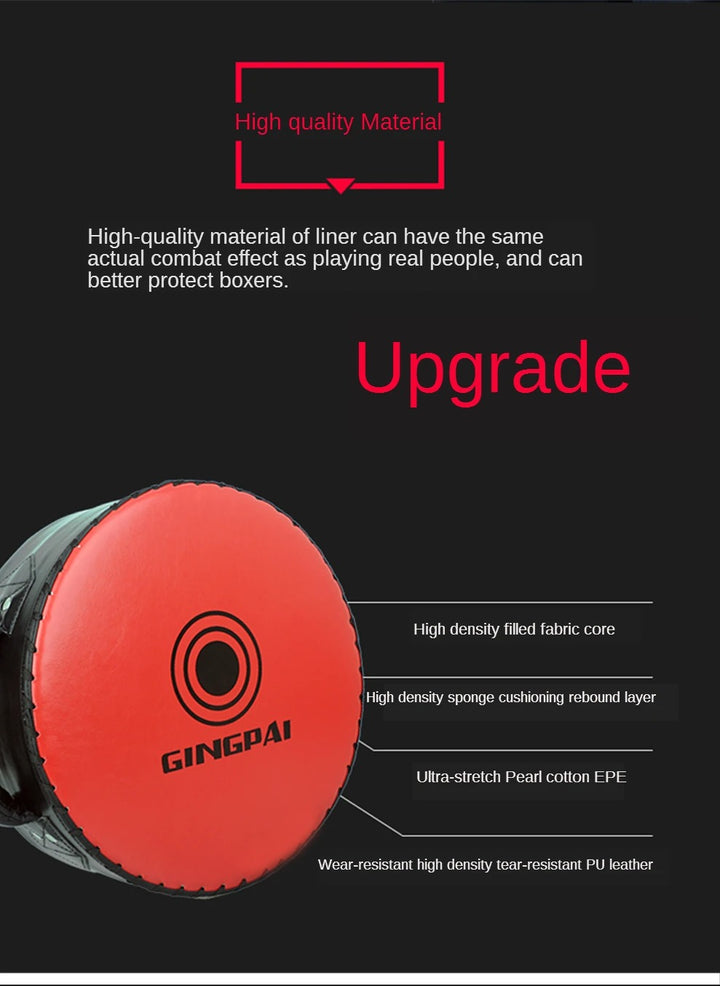Premium High-Quality Boxing Target Shield – Large Round PU Focus Pad for Karate, Taekwondo, Kickboxing & Martial Arts Training – Hand & Foot Training Mat