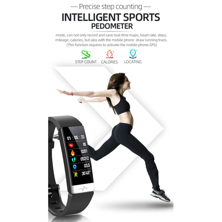 Premium Smart Fitness Tracker – ECG, HRV Analysis, Heart Rate Monitor, IP68 Waterproof Smartwatch for Android & iOS, Accurate Sleep & Fitness Tracking