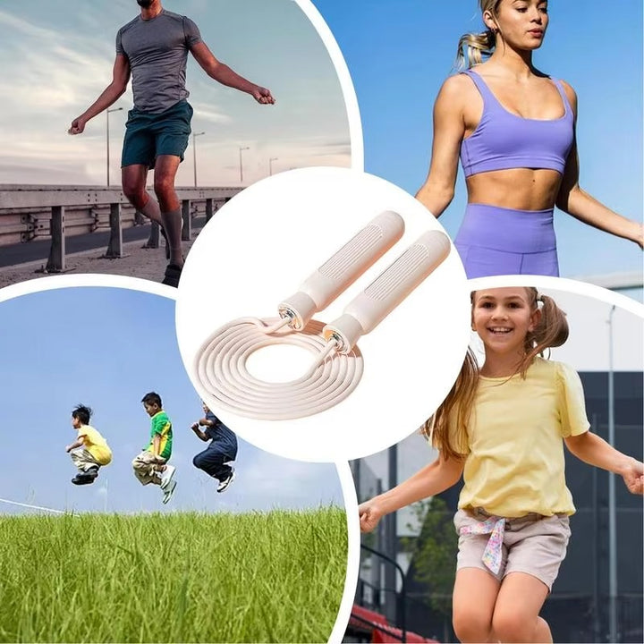 Premium Adjustable Jump Rope for Weight Loss & Cardio – Steel Rope with Ball Bearings, Durable PVC, for Men & Women, 280cm Length