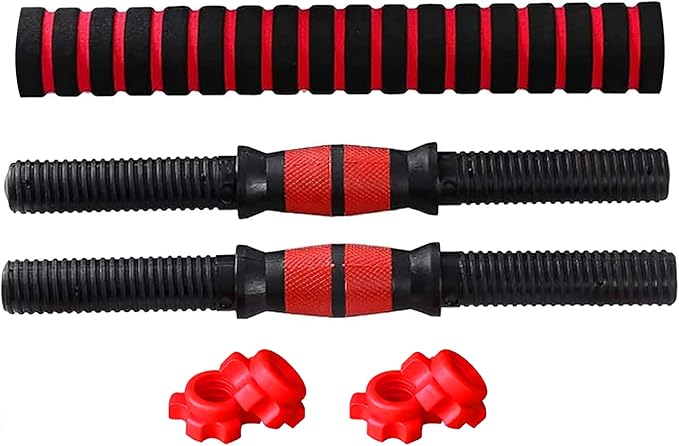 Premium Dumbbell Connecting Rod – Dumbbell Extender Bar for Weightlifting, 1 Inch / 25mm Bars, Steel Construction, Foam Grip for Secure Hold, 40cm Length, Easy Barbell Conversion for Strength Training