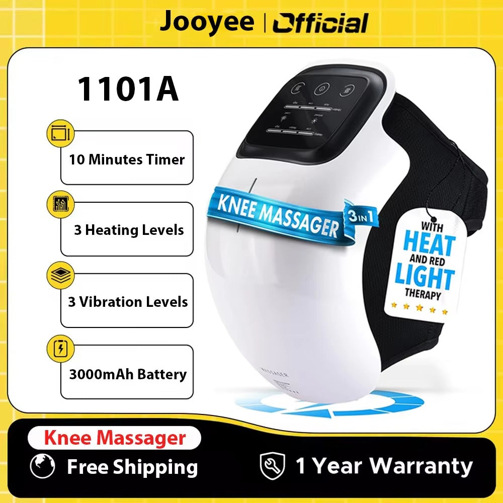 Premium Infrared Knee Massager – Pain Relief Device with Heat and Vibration Therapy for Swelling, Stiff Joints, Ligament