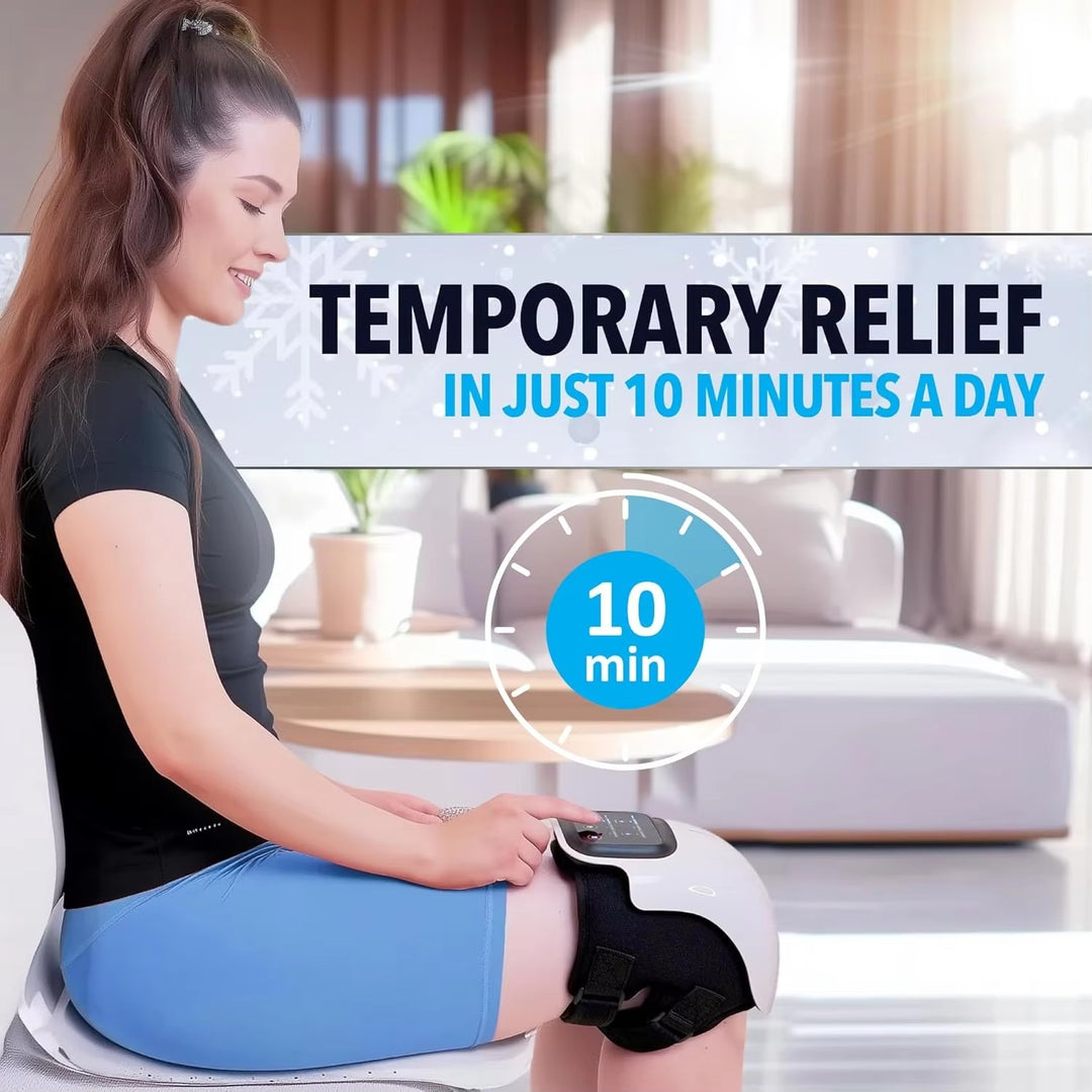 Premium Infrared Knee Massager – Pain Relief Device with Heat and Vibration Therapy for Swelling, Stiff Joints, Ligament