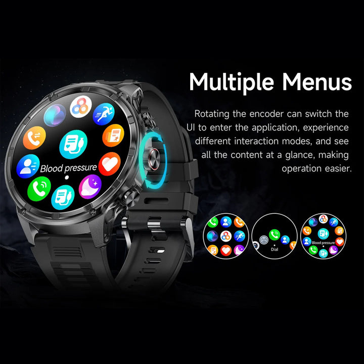 Premium Smartwatch with NFC & Bluetooth Headset – TWS Music & Talk, Sports Tracking, Sleep Monitoring, Camera Control, Music Control, Smart Alarm, Waterproof, Compatible with Android & iOS