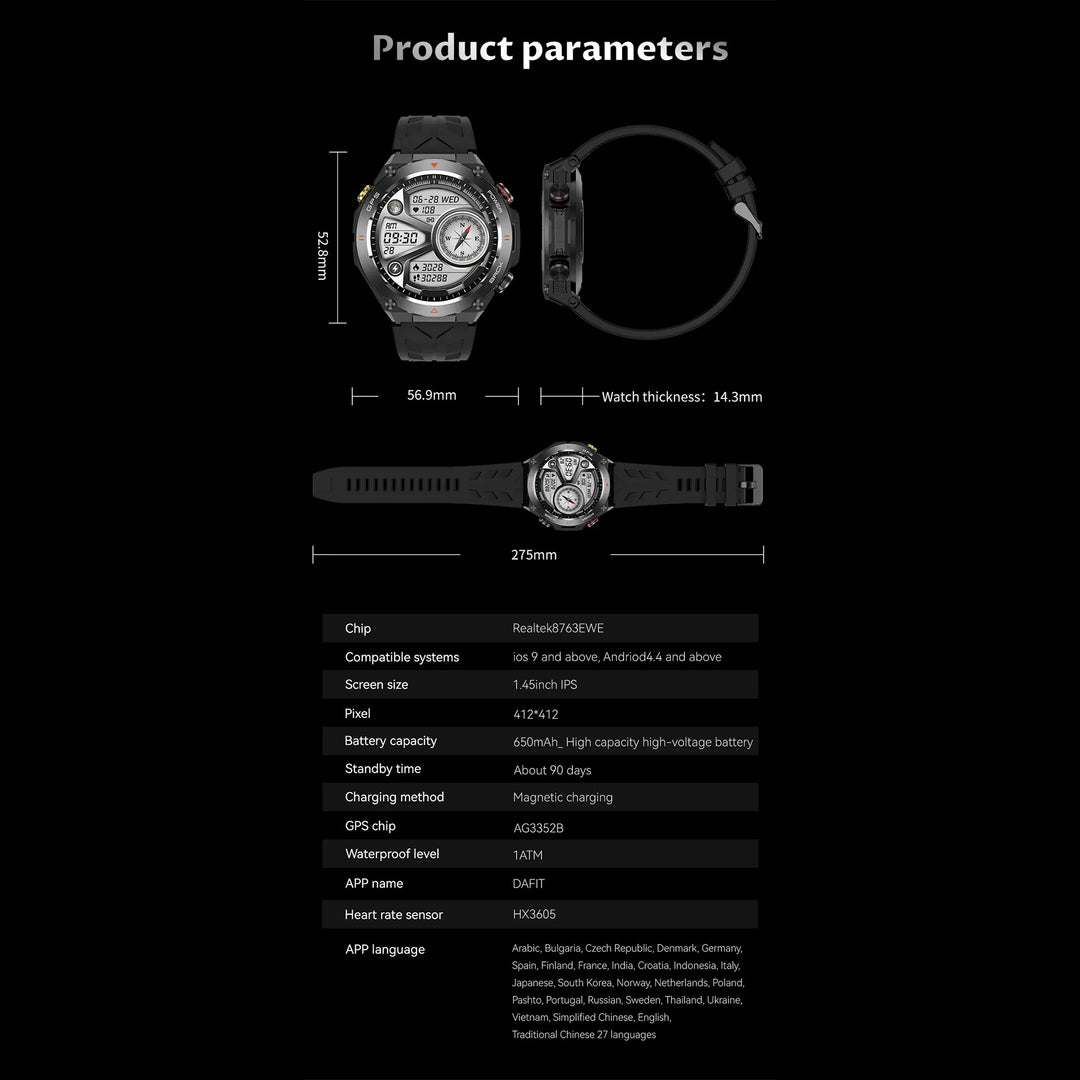 Premium Waterproof Sports Watch for Men and Women – 50M Waterproof, Dual Time, Pedometer, Stopwatch, Alarm, Countdown, Shockproof, EL Backlight, Lightweight Military Clock