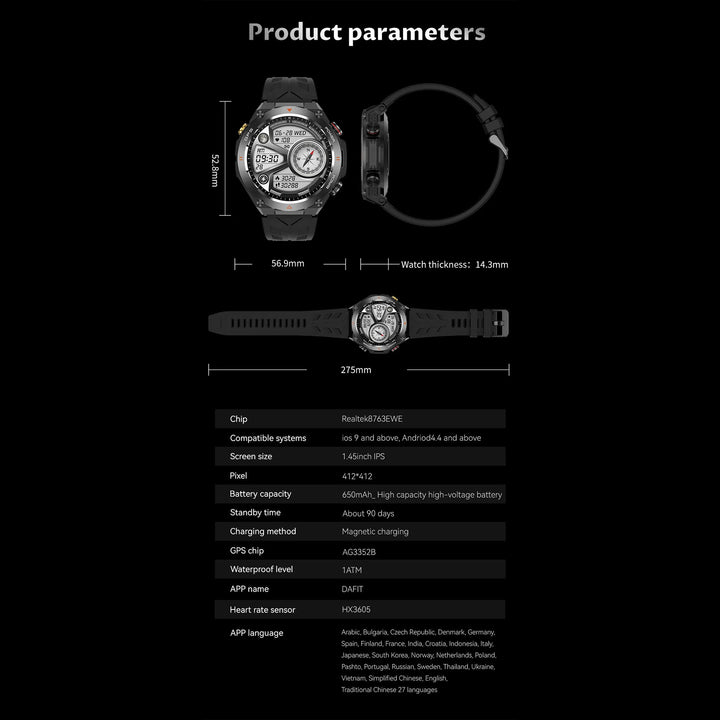 Premium Waterproof Sports Watch for Men and Women – 50M Waterproof, Dual Time, Pedometer, Stopwatch, Alarm, Countdown, Shockproof, EL Backlight, Lightweight Military Clock