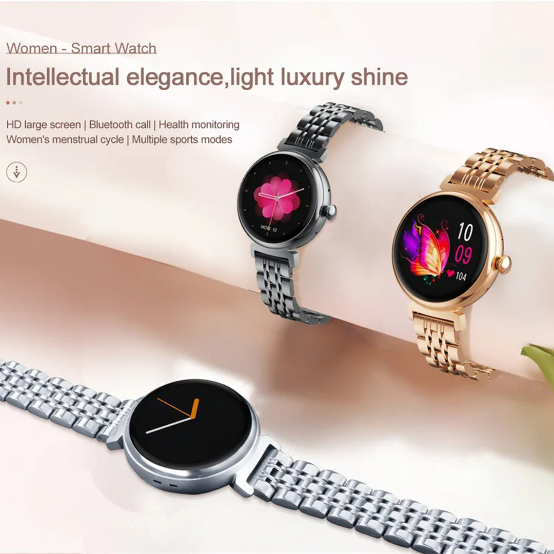 Premium Luxury Women's Smartwatch – Heart Rate, Blood Oxygen, Sleep Monitoring, Bluetooth Call, Diamond Bracelet, 1.32" HD Display, IP67 Waterproof, Fitness Tracker, Multi-Sport Modes