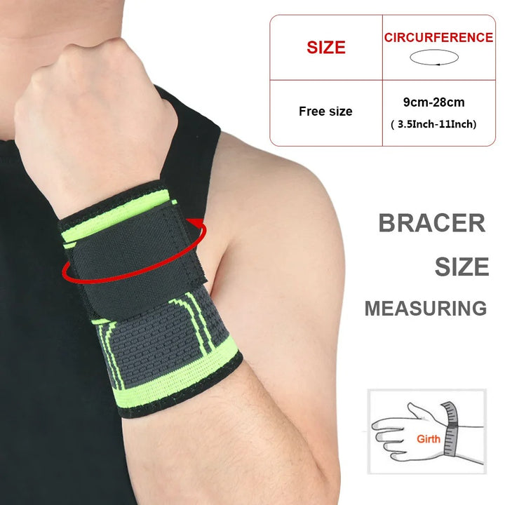 Premium Sports Wrist Guards – Lightweight Adjustable Wristbands for Basketball, Badminton, Volleyball & Fitness, Pressurized Winding for Wrist Stabilization, Universal Fit, Durable and Comfortable