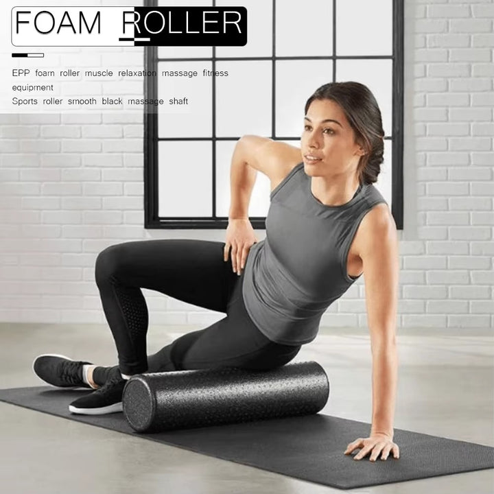 Premium High-Density Foam Roller for Back Stretching, Yoga, Pilates & Muscle Recovery, Firm Full-Body Athletic Massage Tool for Post-Workout Flexibility, Deep Tissue Therapy, 36x6 inch