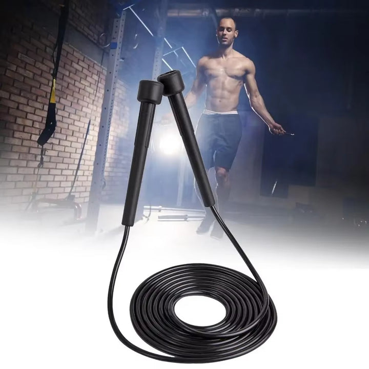 Premium PVC Skipping Rope – Adjustable Length Jump Rope for Fitness Training, Weight Loss, and Cardio Exercise, 2.3m Long, Soft & Lightweight, Durable 4mm Diameter Cable