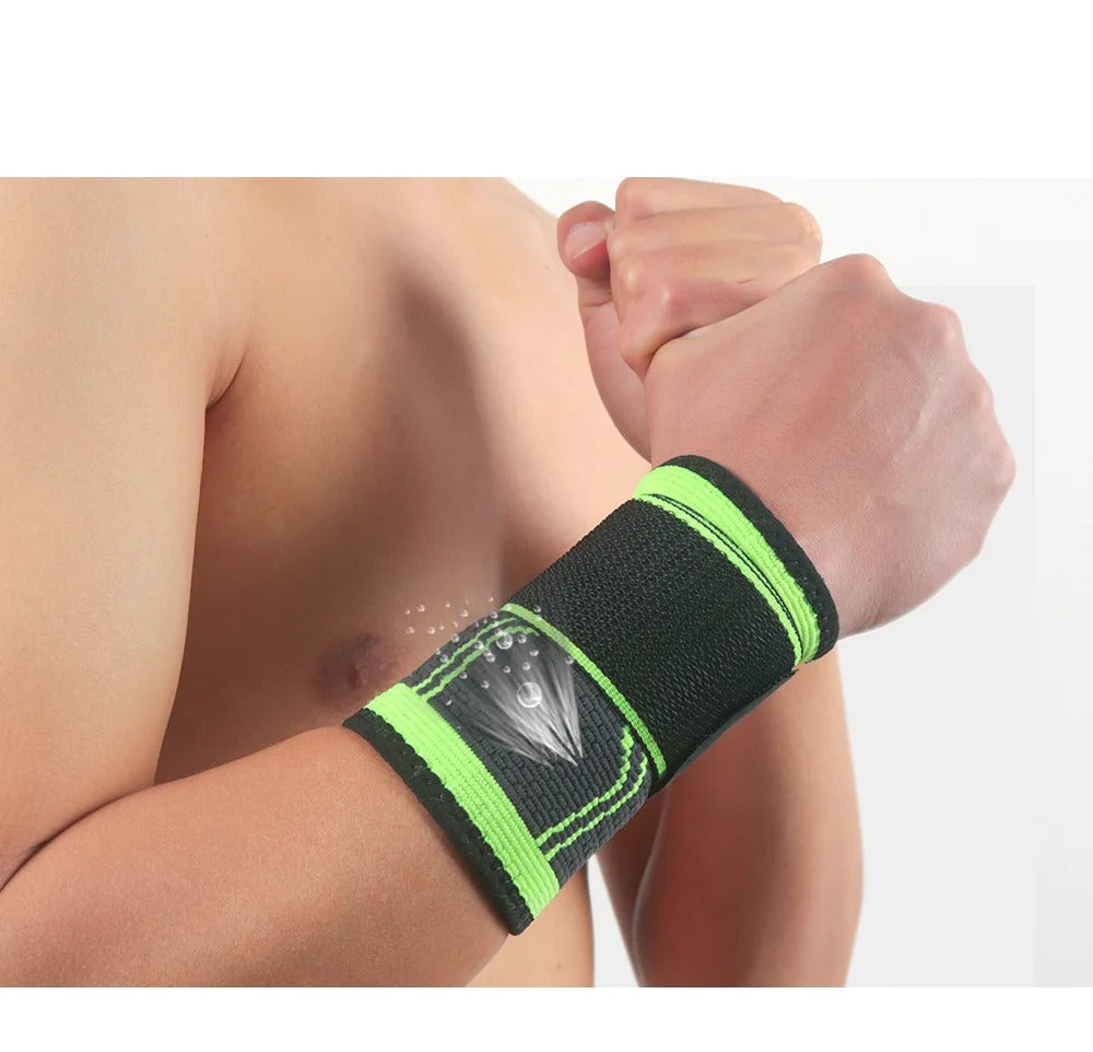 Premium Sports Wrist Guards – Lightweight Adjustable Wristbands for Basketball, Badminton, Volleyball & Fitness, Pressurized Winding for Wrist Stabilization, Universal Fit, Durable and Comfortable