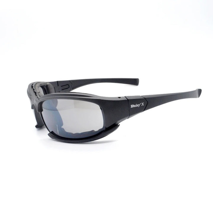 Premium Tactical Polarized Sport Glasses – UV Protection, Anti-Glare, 4 Lens Options for Shooting, Airsoft, Hunting, Hiking & Safety Eyewear