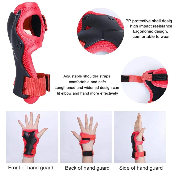 Premium Kids Knee Pads, Elbow Pads & Wrist Guards Safety Set for Ages 3-7, Adjustable Protective Gear for Boys & Girls, Perfect for Skating, Cycling, Skateboard – 6 Pieces