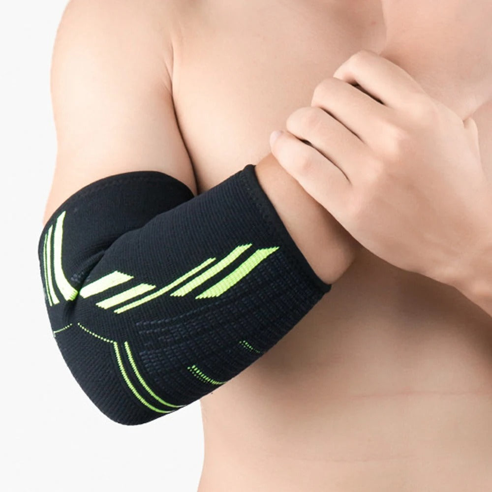 Premium Elbow Support Brace for Sports, Tennis, Golf & Basketball - Elastic Compression Sleeve, Anti-Slip Design for Elbow Pain Relief, Arthritis & Tendonitis Protection, Unisex, 1PC