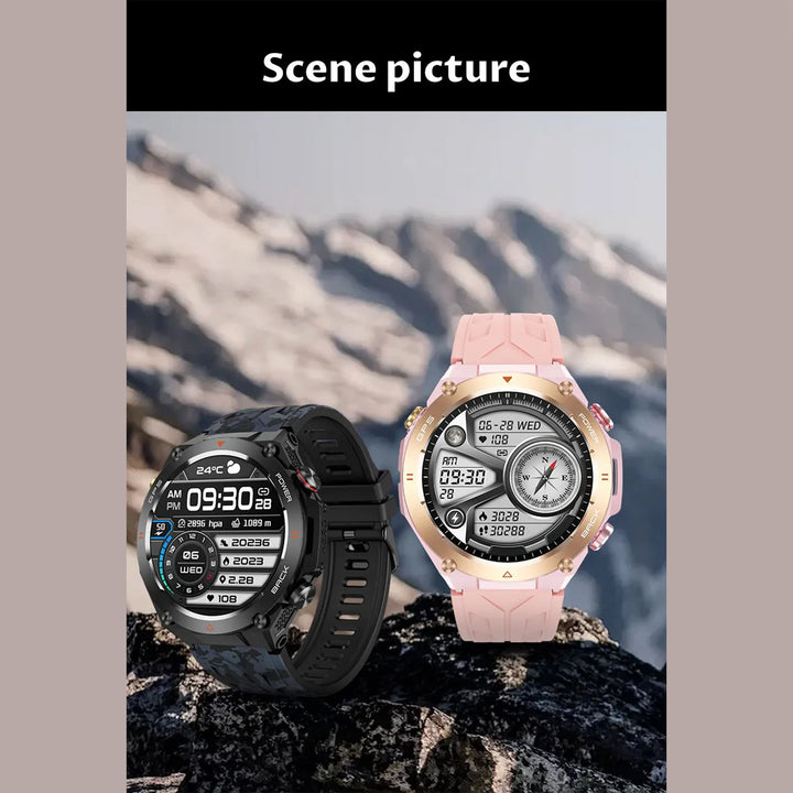 Premium Waterproof Sports Watch for Men and Women – 50M Waterproof, Dual Time, Pedometer, Stopwatch, Alarm, Countdown, Shockproof, EL Backlight, Lightweight Military Clock