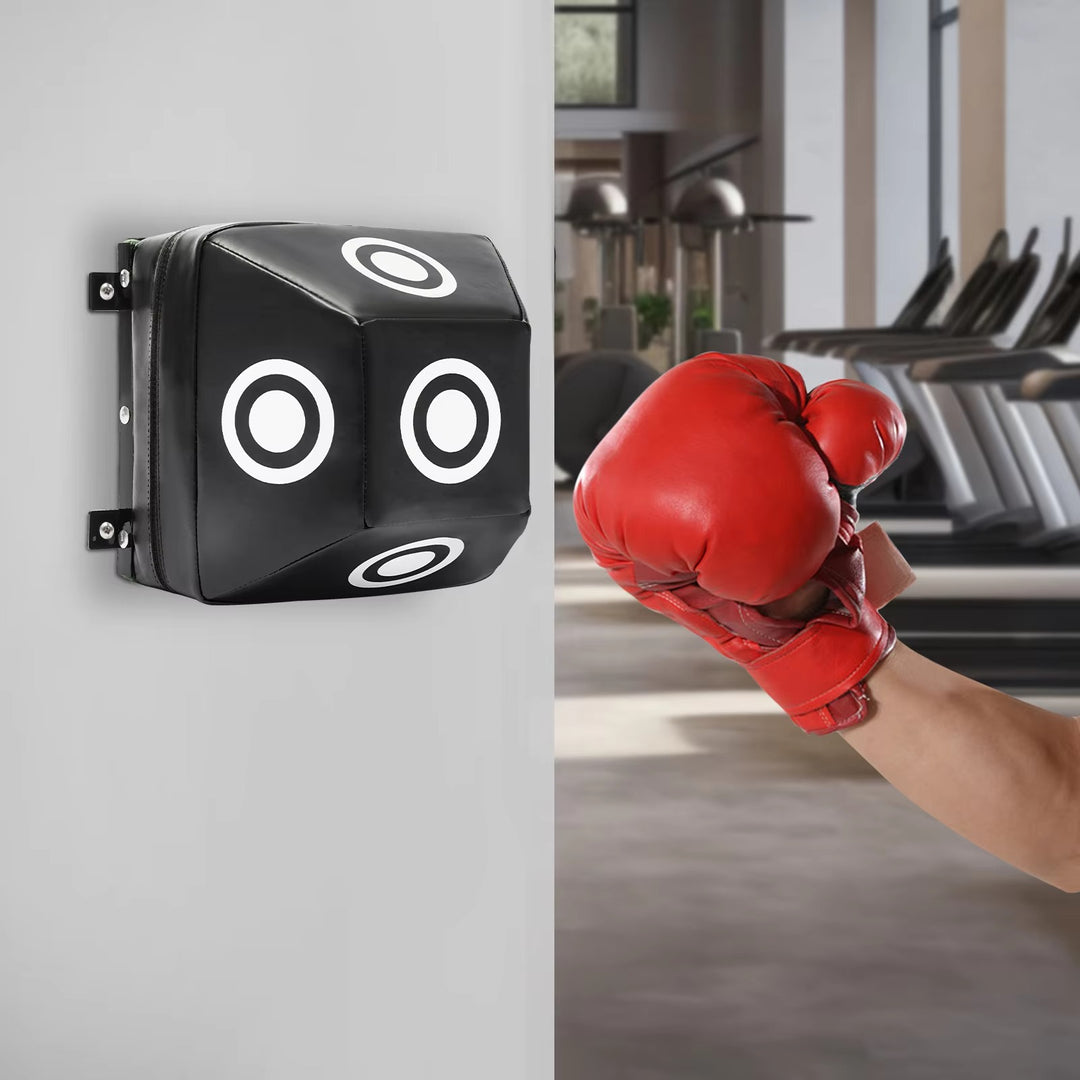 Premium Wall-Mount Boxing Training Target for Home & Gym – Uppercut Punching Bag with 4 Hit Points, Space-Saving Design, Durable PU & EVA Construction, Easy Installation & Cleaning