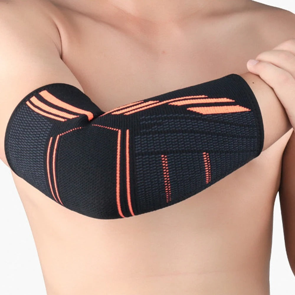 Premium Elbow Support Brace for Sports, Tennis, Golf & Basketball - Elastic Compression Sleeve, Anti-Slip Design for Elbow Pain Relief, Arthritis & Tendonitis Protection, Unisex, 1PC
