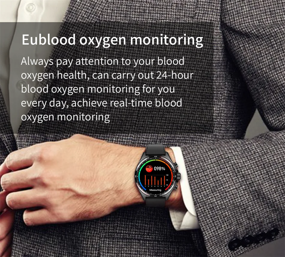 Premium Outdoor Sports GPS Smart Watch for Men – Bluetooth Call, HD AMOLED Screen, Health Monitoring, Compass, IP68 Waterproof, Multi-Sport Mode, Sleep & Blood Oxygen Monitoring, Music Control