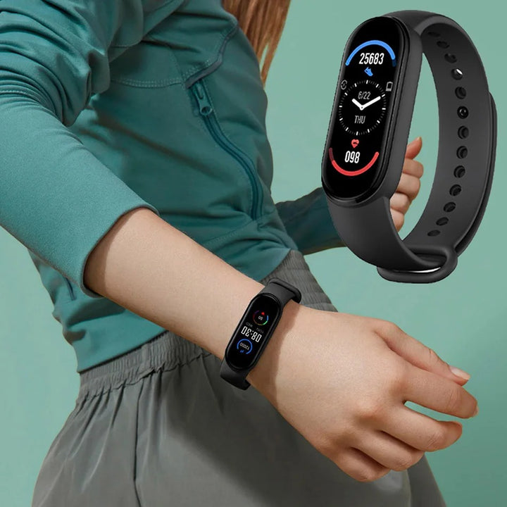 Premium Waterproof Fitness Smartwatch for Men & Women - Heart Rate, Blood Pressure, Activity Tracker, Sleep Monitor, Multi-Sport Modes, Call & Message Alerts, Bluetooth, 0.96” Display
