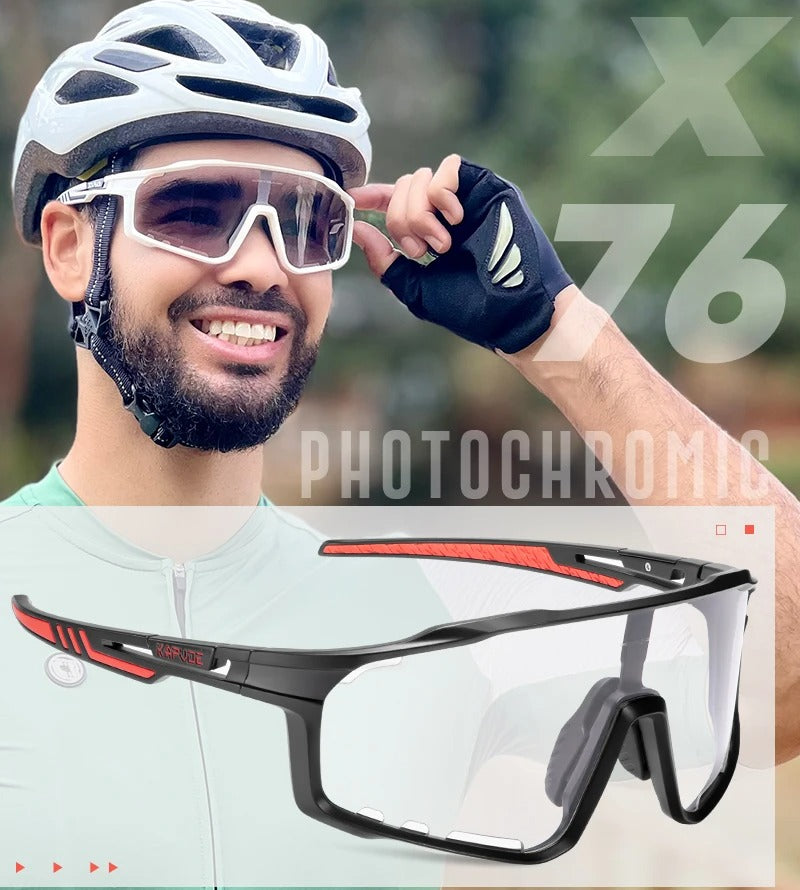 Premium Photochromic Cycling Sunglasses for Men & Women – UV400 Protection, Adjustable Lenses, Sports Eyewear for Running, MTB, Bike, Road Cycling & Driving