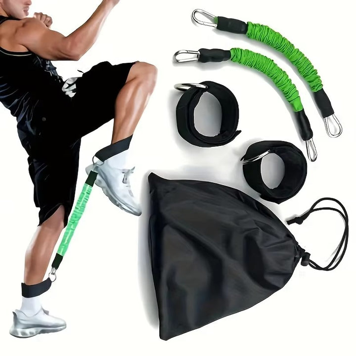Premium Boxing Resistance Band Set – Leg Strength & Agility Training Strap System for MMA, Muay Thai, Boxing, Basketball & Fitness – Adjustable, High-Quality Resistance Bands for Explosive Power