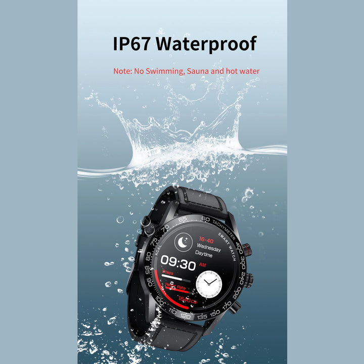 Premium Smartwatch for Men – ECG + PPG, Bluetooth Call, AMOLED Full Touch, NFC, Sports Mode, Waterproof, Heart Rate, Blood Pressure, Sleep Monitoring, Compatible with Android & iOS