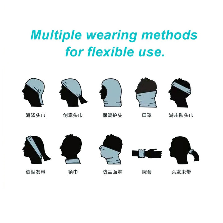 Premium Breathable Ear Hanging Mask – Ice Silk Cycling Face Cover, Triangle Headscarf, Nylon Cool Material for Outdoor Sports and Riding Protection