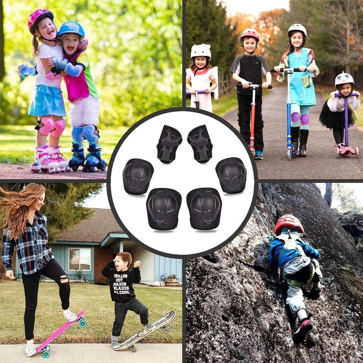 Premium Kids Knee Pads, Elbow Pads & Wrist Guards Safety Set for Ages 3-7, Adjustable Protective Gear for Boys & Girls, Perfect for Skating, Cycling, Skateboard – 6 Pieces