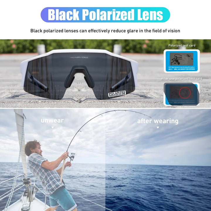 Premium Polarized Cycling Sunglasses – UV400 Protection, TR90 Frame, MTB & Bike Eyewear for Men & Women, Outdoor Sports Goggles with 1 or 4 Lens Options