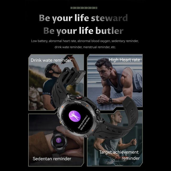 Premium Waterproof Sports Watch for Men and Women – 50M Waterproof, Dual Time, Pedometer, Stopwatch, Alarm, Countdown, Shockproof, EL Backlight, Lightweight Military Clock