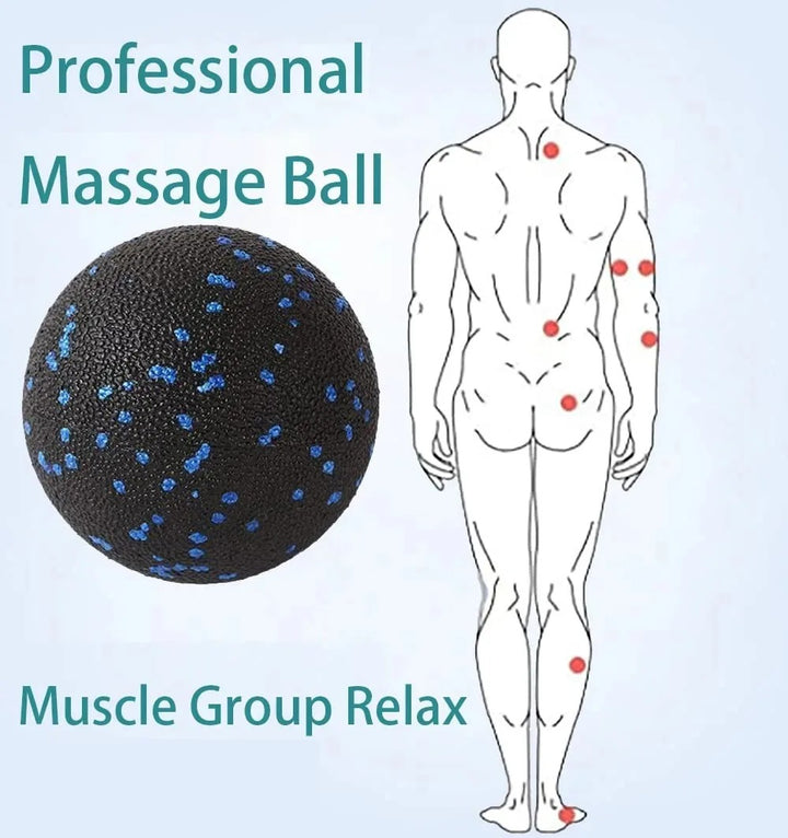 Premium EPP Fascia Massage Foam Rollers & Fitness Balls Set for Deep Tissue, Trigger Point Relief, Muscle Recovery, Yoga Column, and Core Strengthening, High-Density Lacrosse Balls for Back, Neck & Leg Soreness