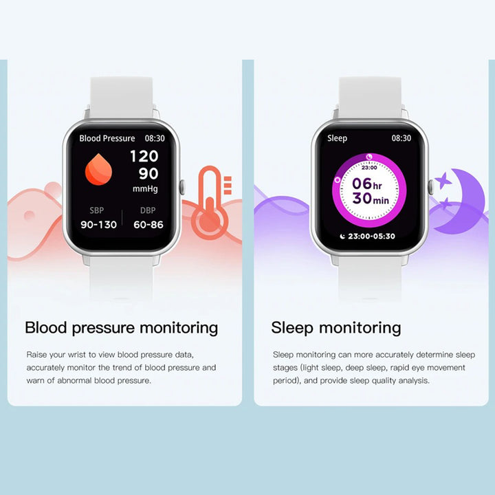 Premium Smartwatch for Women – Custom Dial, Bluetooth Calling, Music Control, IP67 Waterproof, Fitness Tracker, Heart Rate & Blood Pressure Monitor, Compatible with iOS & Android