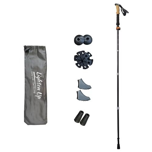 Premium Ultralight Folding Trekking Pole – Adjustable Telescopic Walking Stick, Aviation-Grade Aluminum Alloy, EVA Anti-Slip Handle, Portable for Hiking, Camping, and Outdoor Adventures